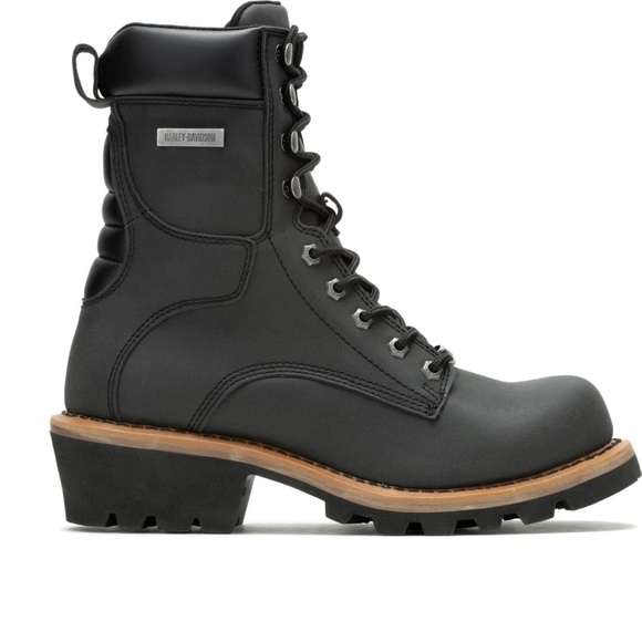 Harley-Davidson Men’s Tyson Leather Logger Riding Boots Size 11 Motorcycle Boots main image 4
